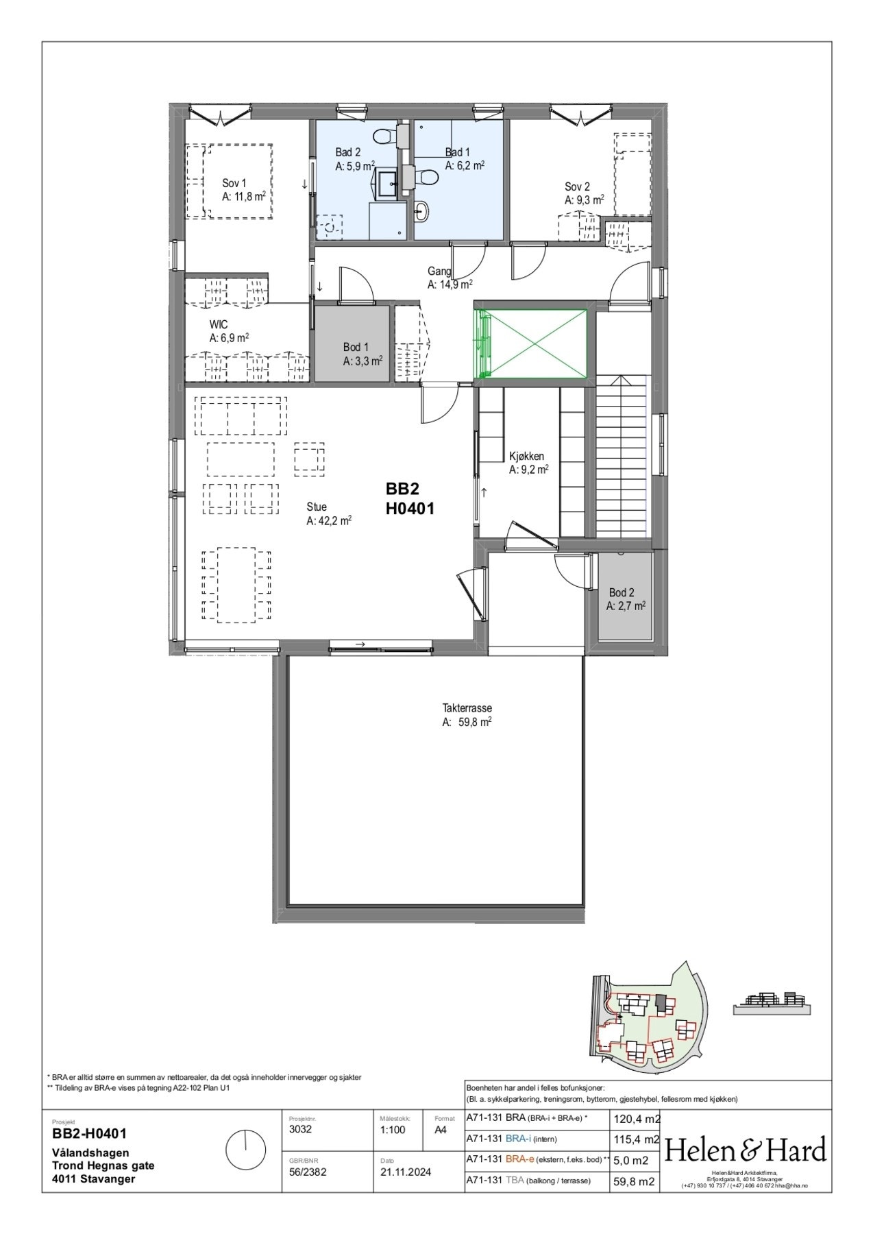 Plantegning Galleribilde