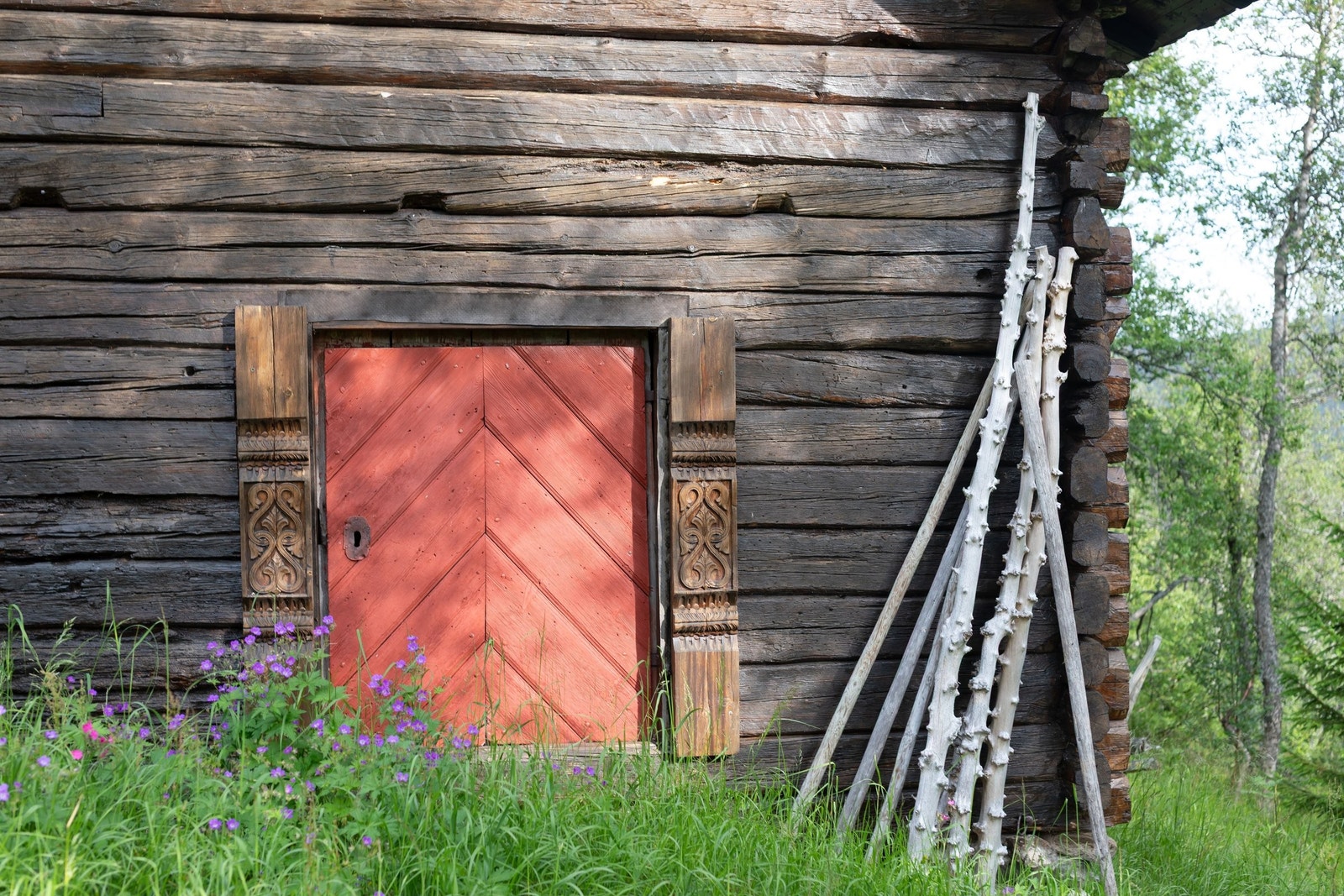 Gavelvegg låve Galleribilde