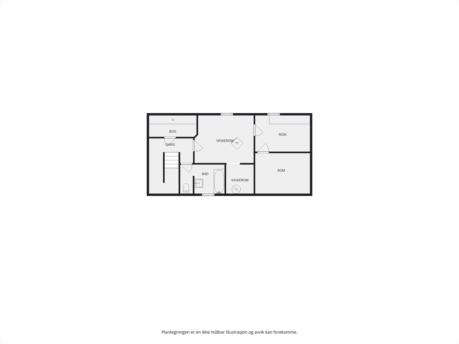 Plantegning kjeller. Galleribilde