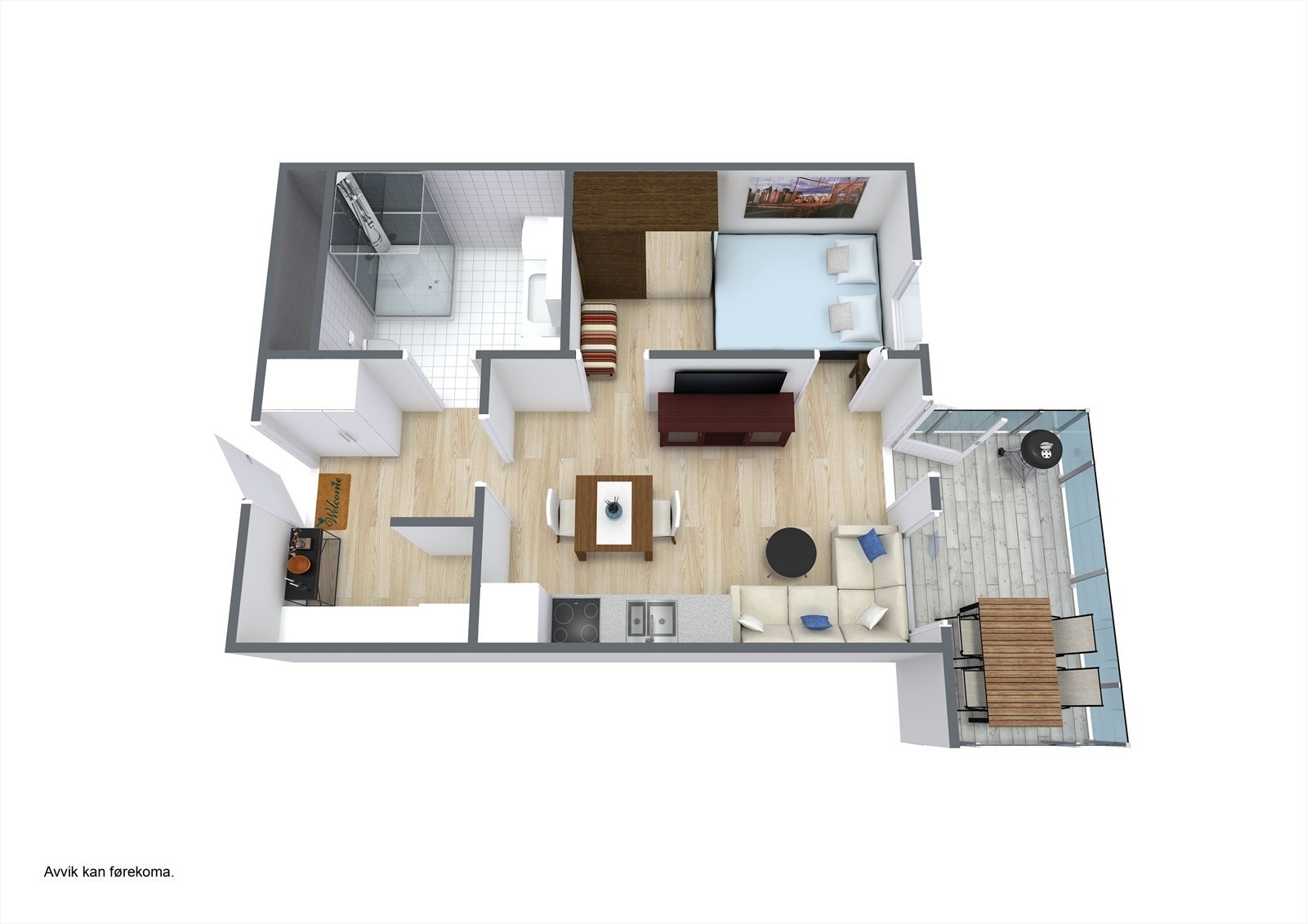 Planteikning 3D Galleribilde