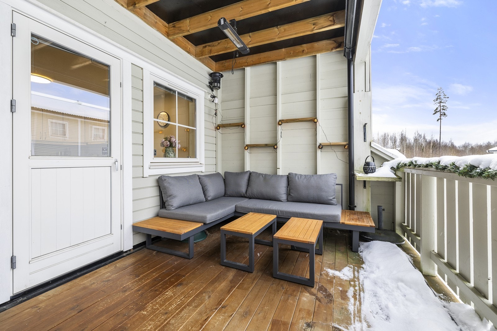 Her har man god plass til både sittegrupper, beplantning og grill. Galleribilde