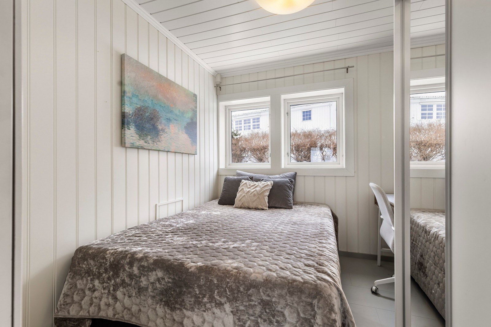 Dette soverommet har varmekabler i gulvet. Galleribilde