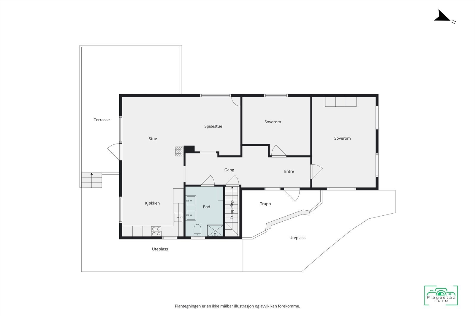 Plantegning hovedplan Galleribilde