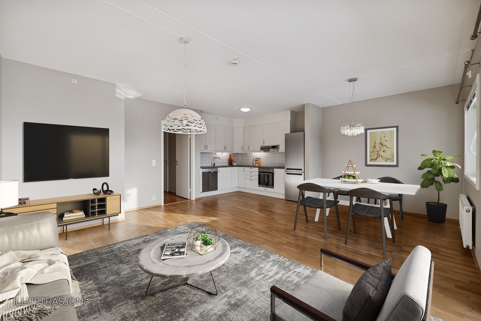 Illustrasjon. Gode møbleringsmuligheter! Galleribilde