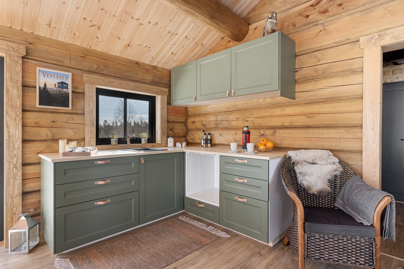 Hytta er klargjort for solcelleanlegg, selv om anlegget ikke er inkludert eller montert. Galleribilde