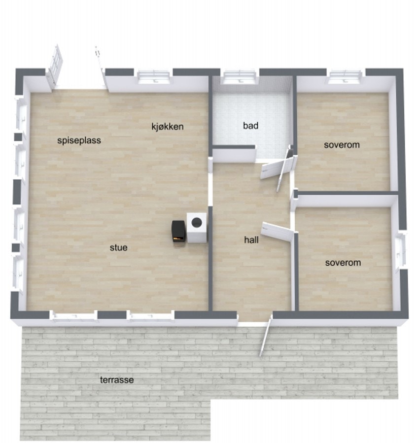 Plantegning Galleribilde