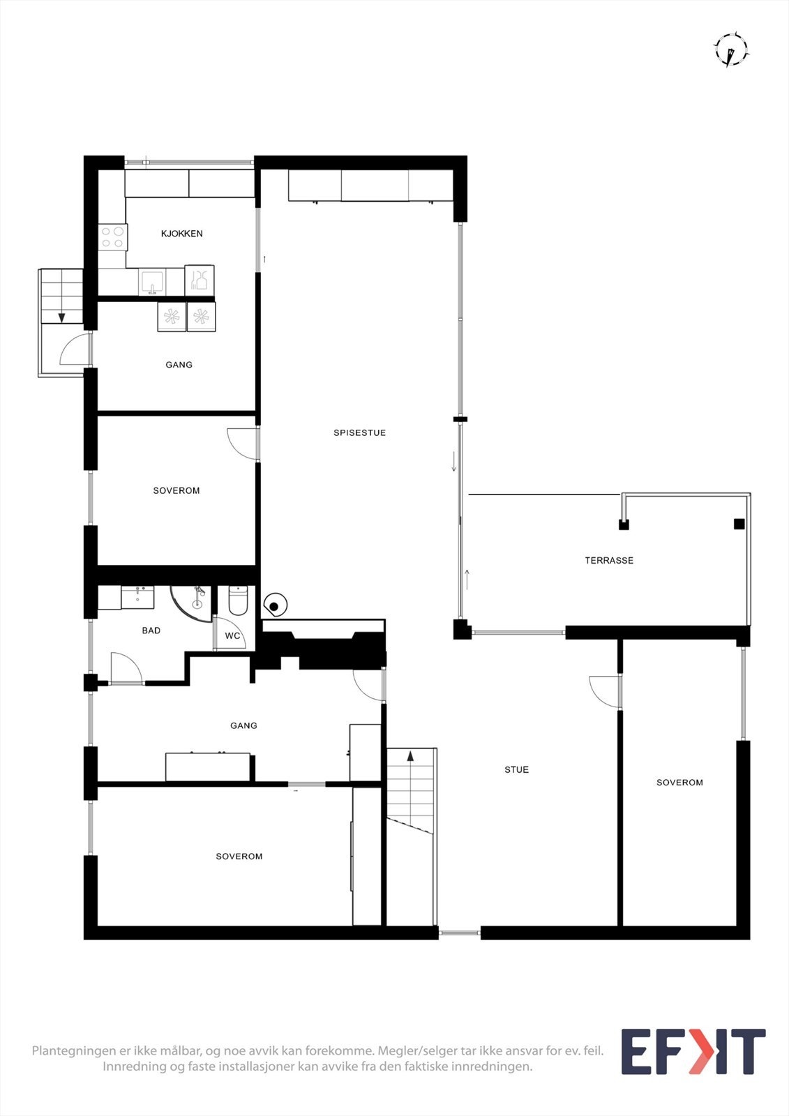 Plantegningen for første etasje. Galleribilde