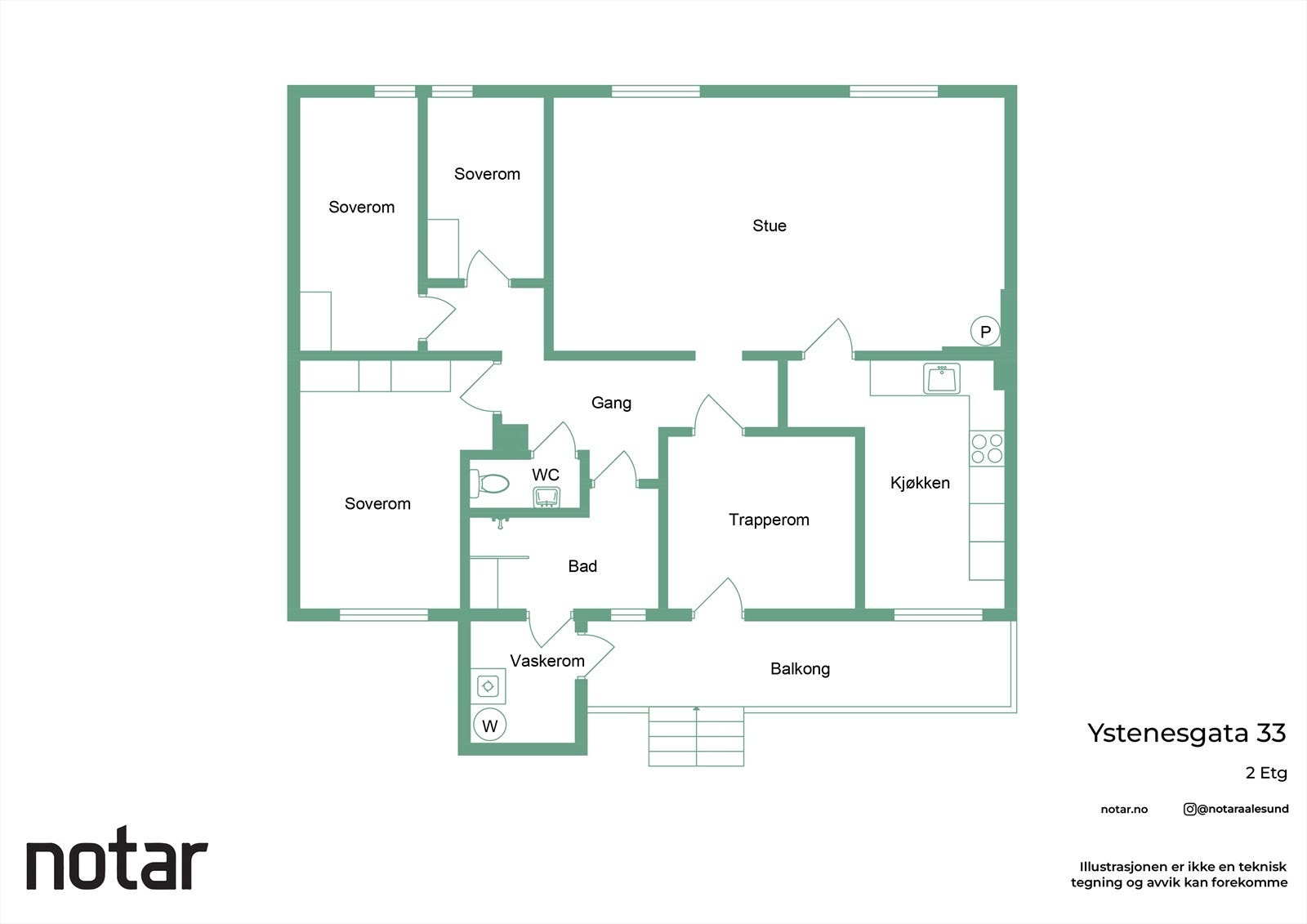 Planskisse for 2.etasje Galleribilde