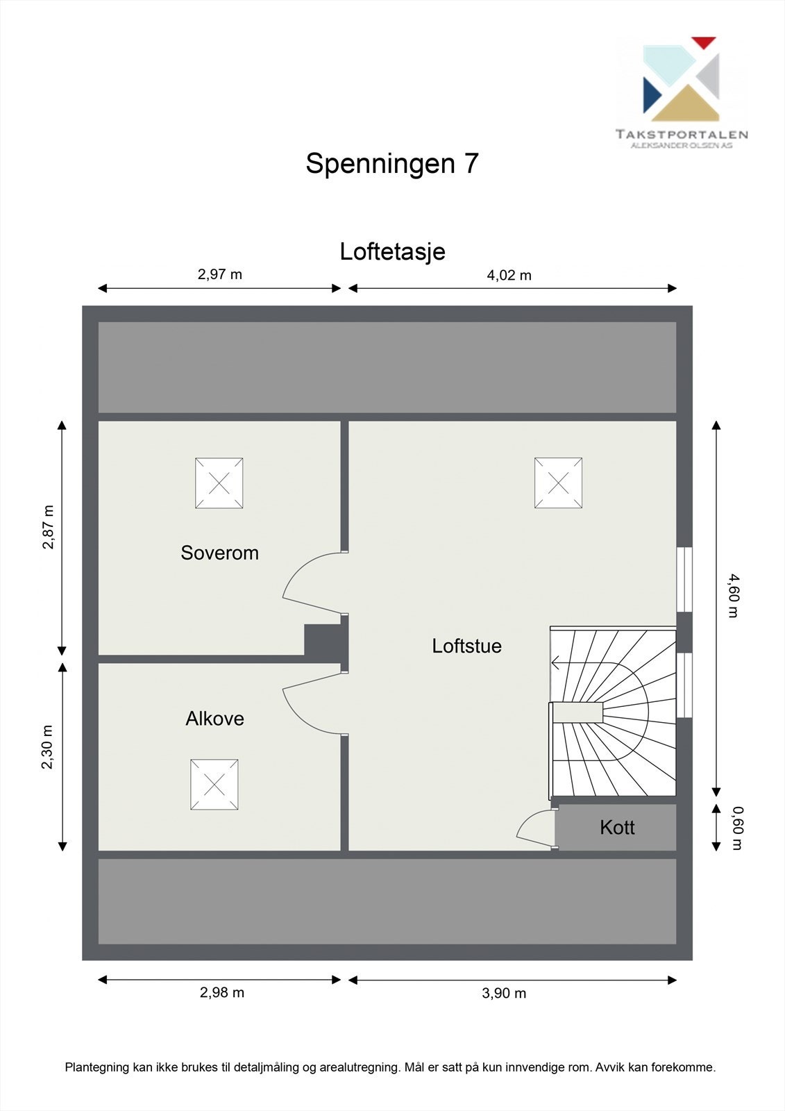 Plantegning - Loftetasje Galleribilde