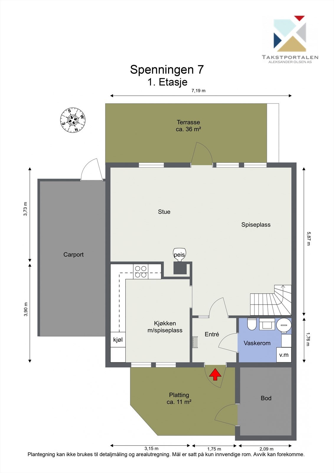 Plantegning - 1. Etasje Galleribilde
