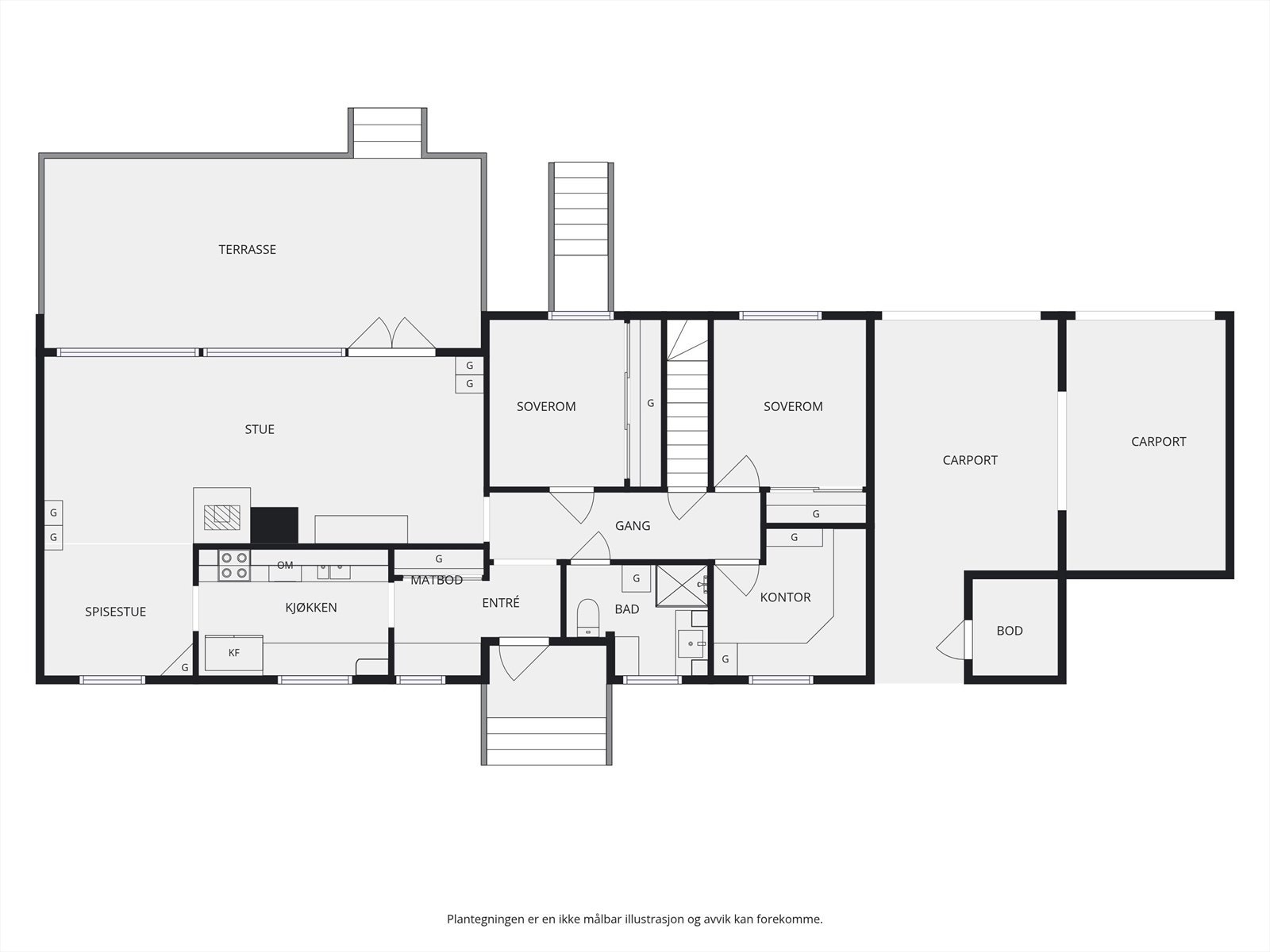 Plantegning 1.etasje. Galleribilde