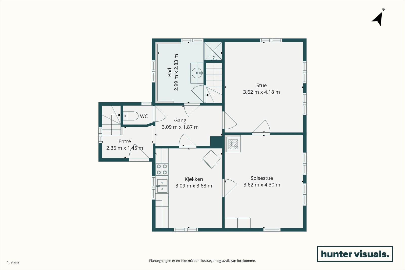 Plantegning Galleribilde