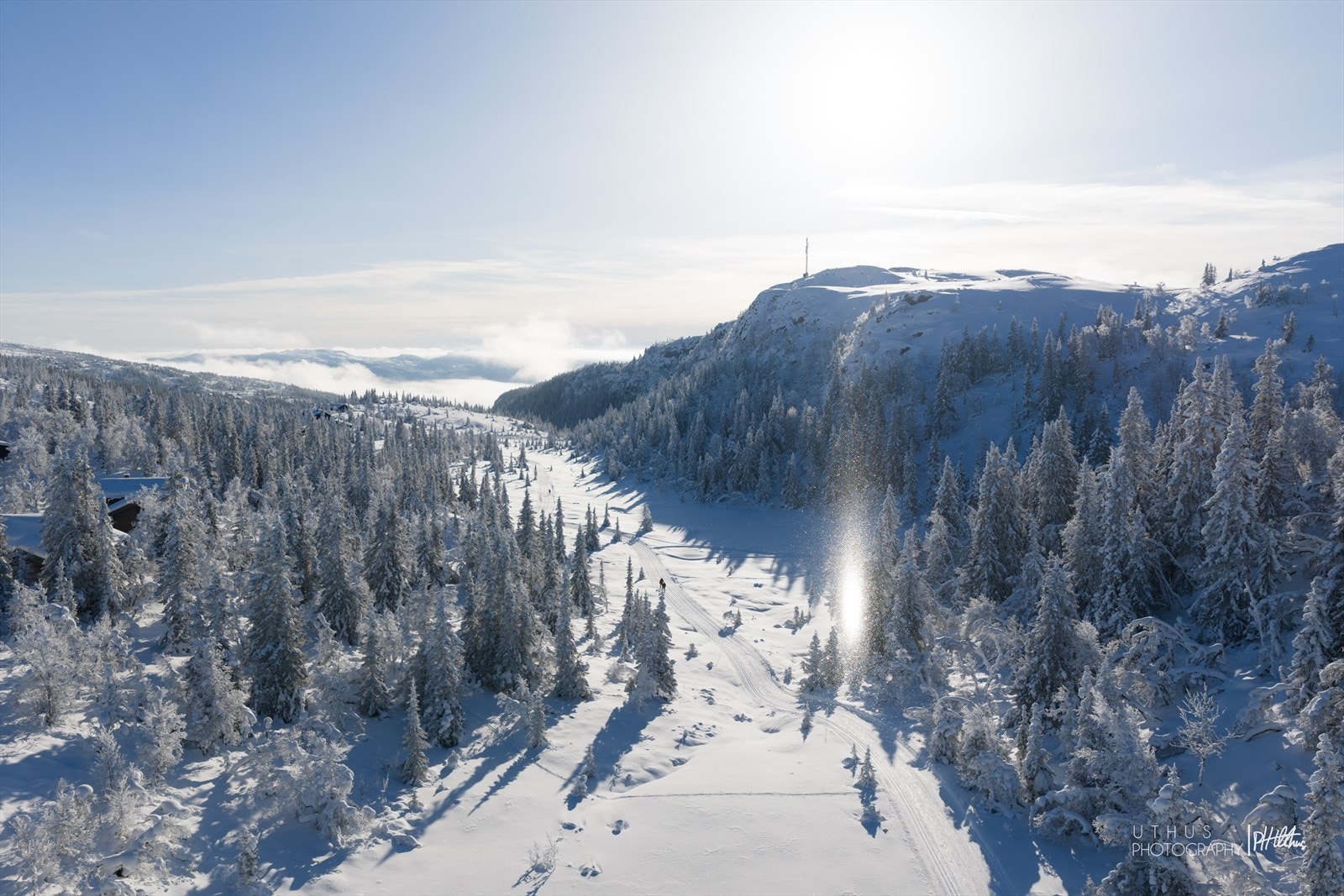 Området har kilometer på kilometer med flotte skiløyper Galleribilde