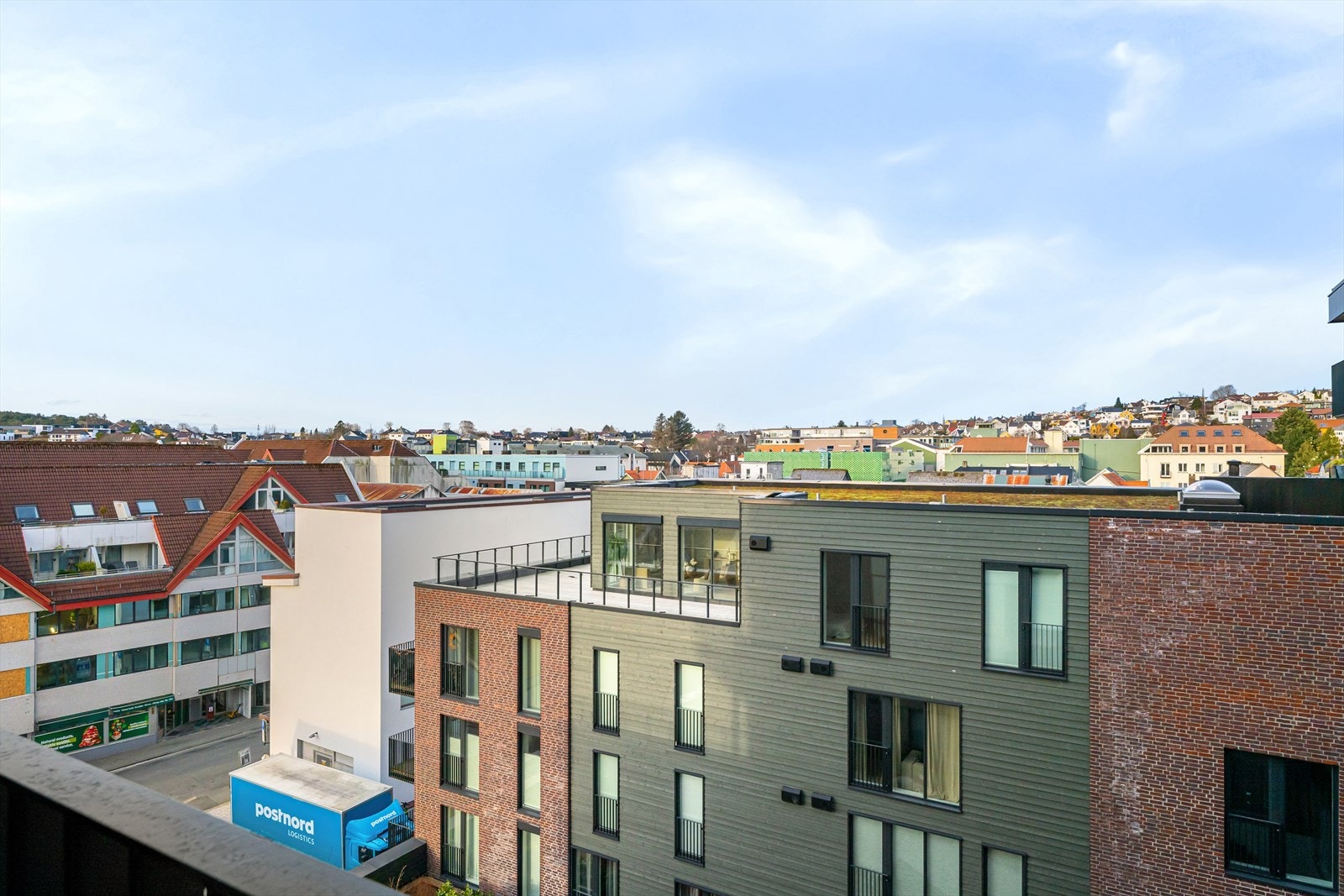 Utsikt fra balkongen. Galleribilde