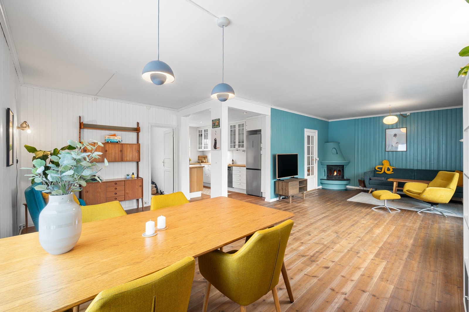 Fin, innholdsrik 1/4-part på 93 kvm. Galleribilde