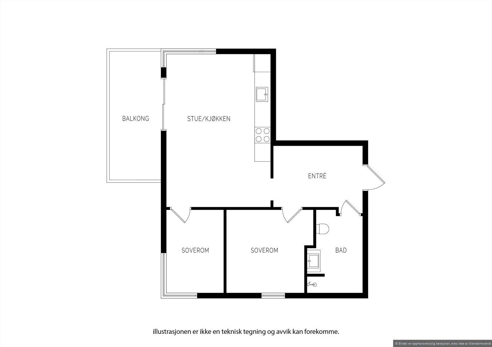 Plantegning Galleribilde