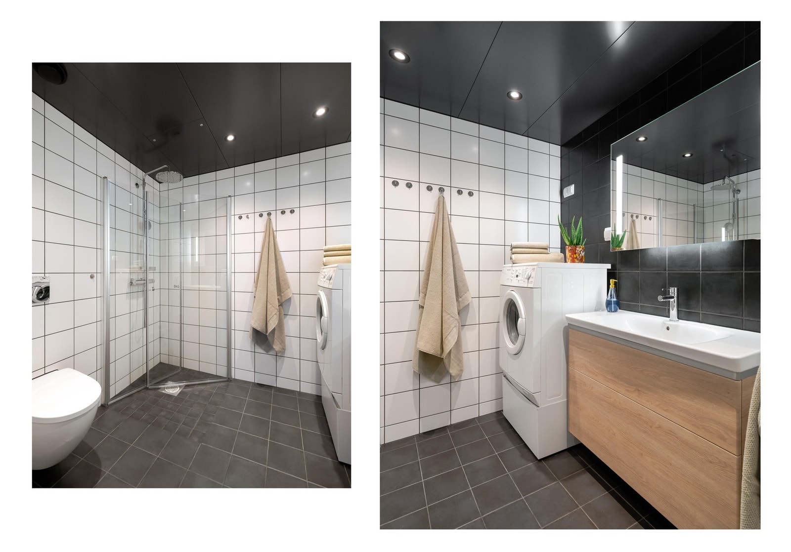 Det er lun varme i gulvene (vannbåren varme) og downlights i tak for god belysning. Galleribilde