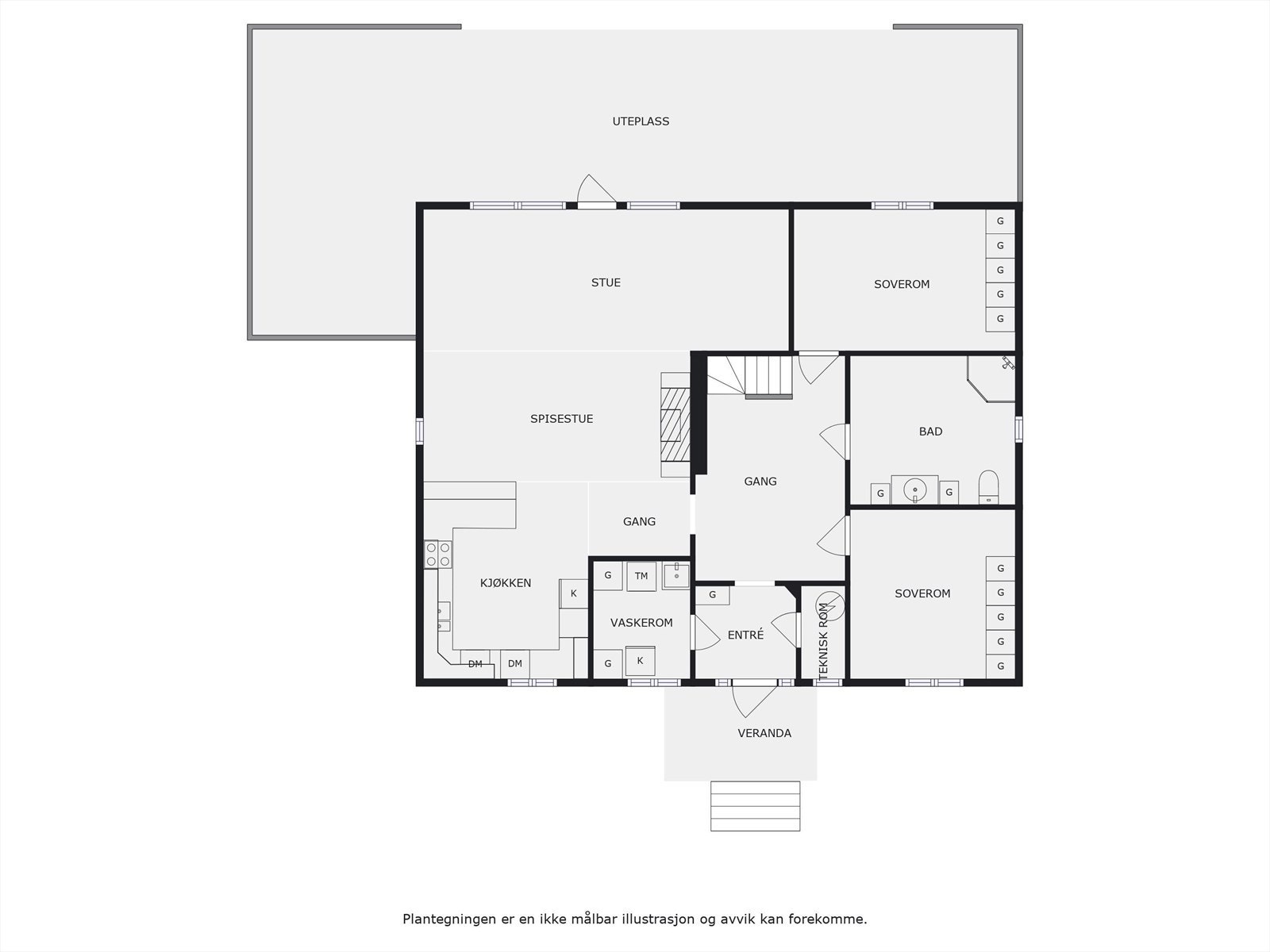 Plantegning 1. etasje. Galleribilde
