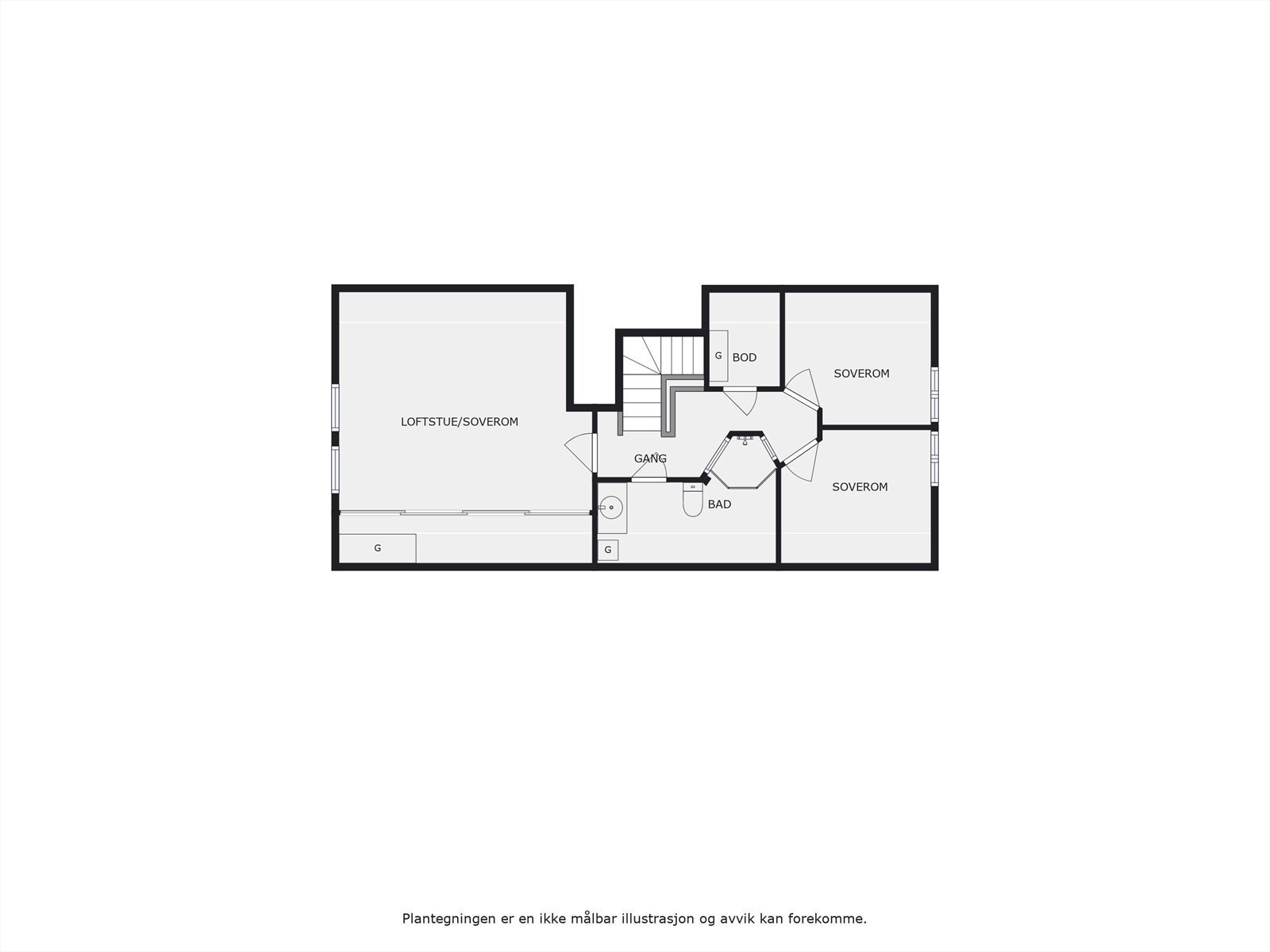 Plantegning 2. etasje. Galleribilde