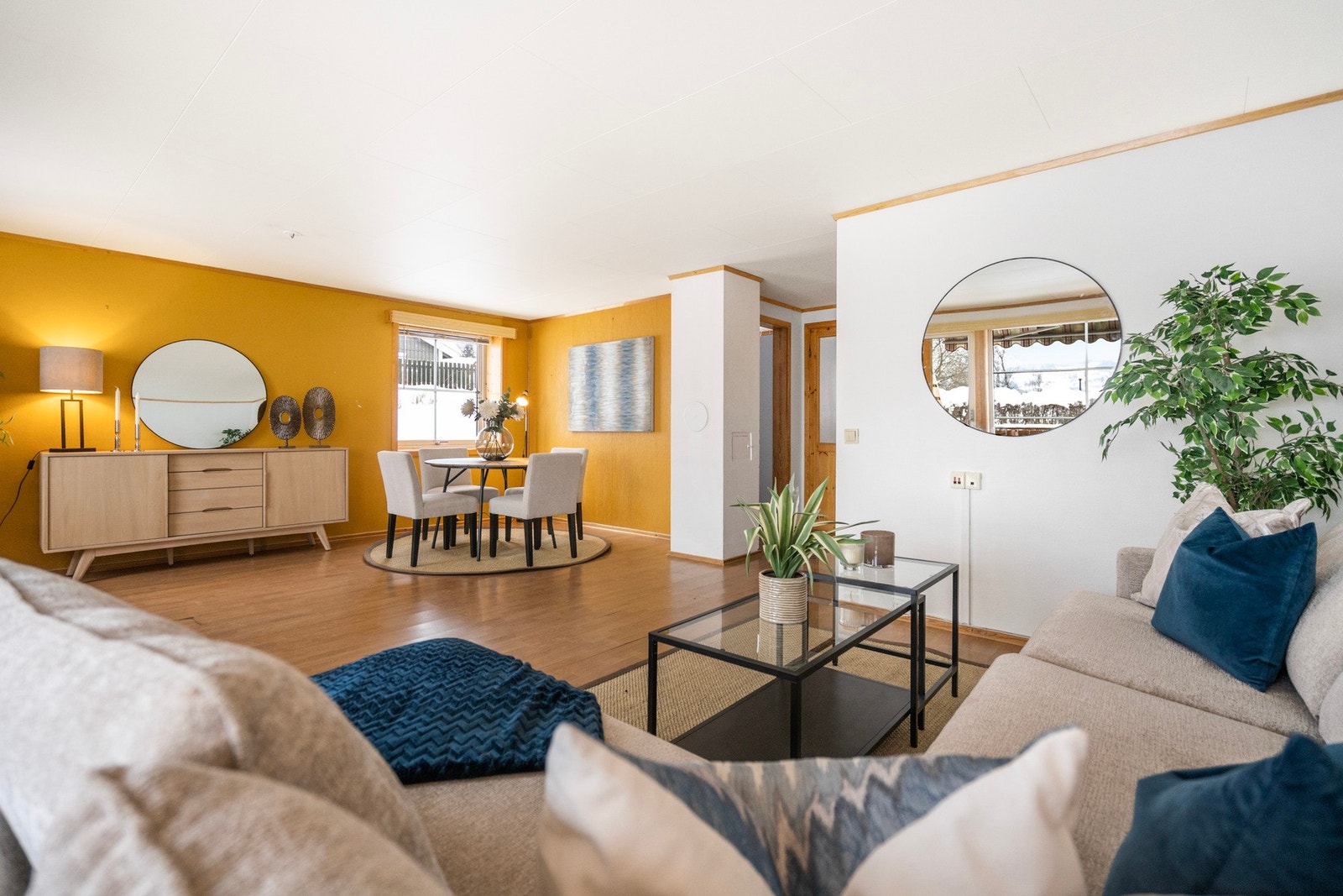 Stuen har naturlig soneinndeling Galleribilde