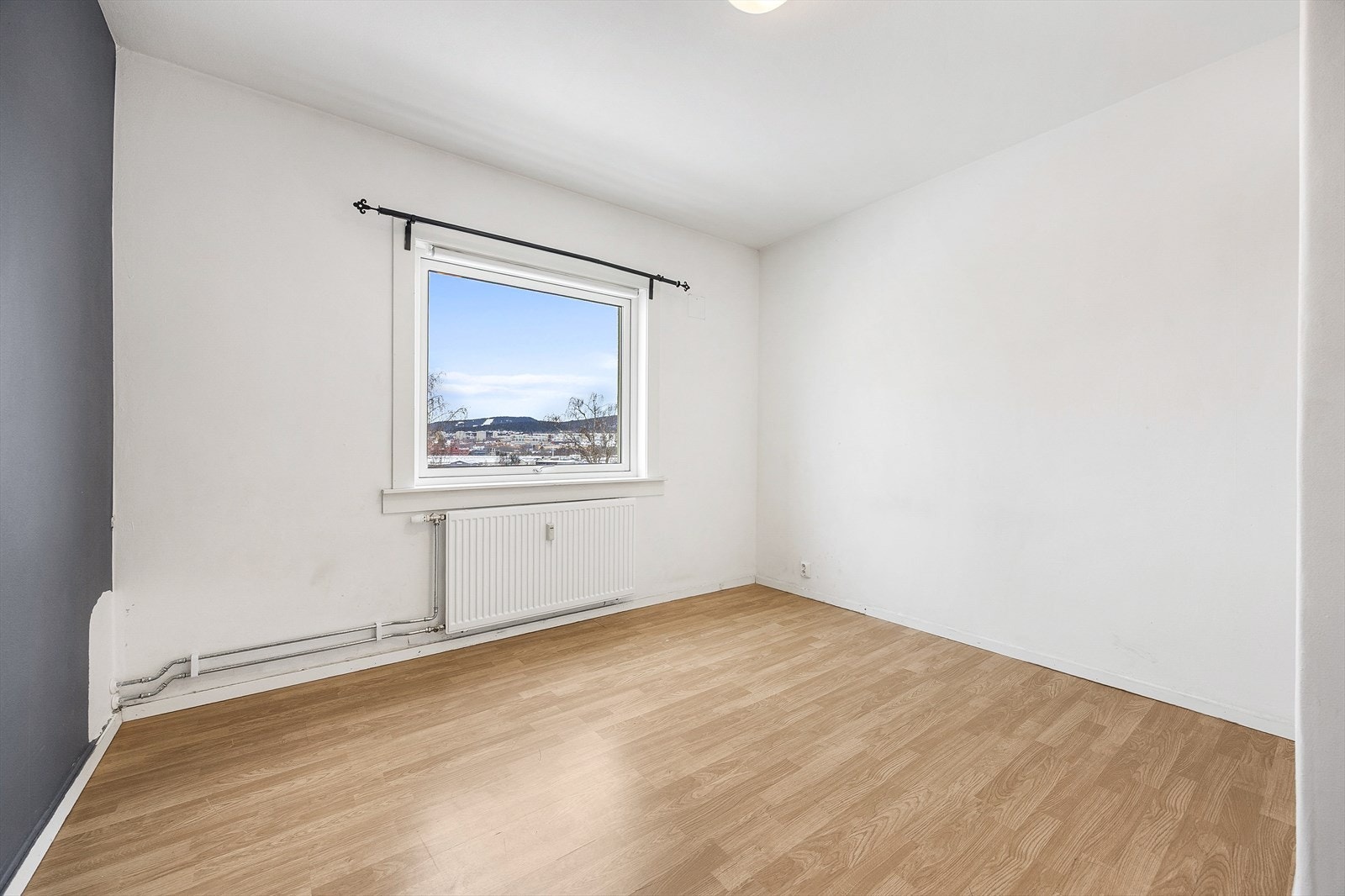 Det ene soverommet har adkomst fra entréen og har laminatgulv og malte flater. Galleribilde