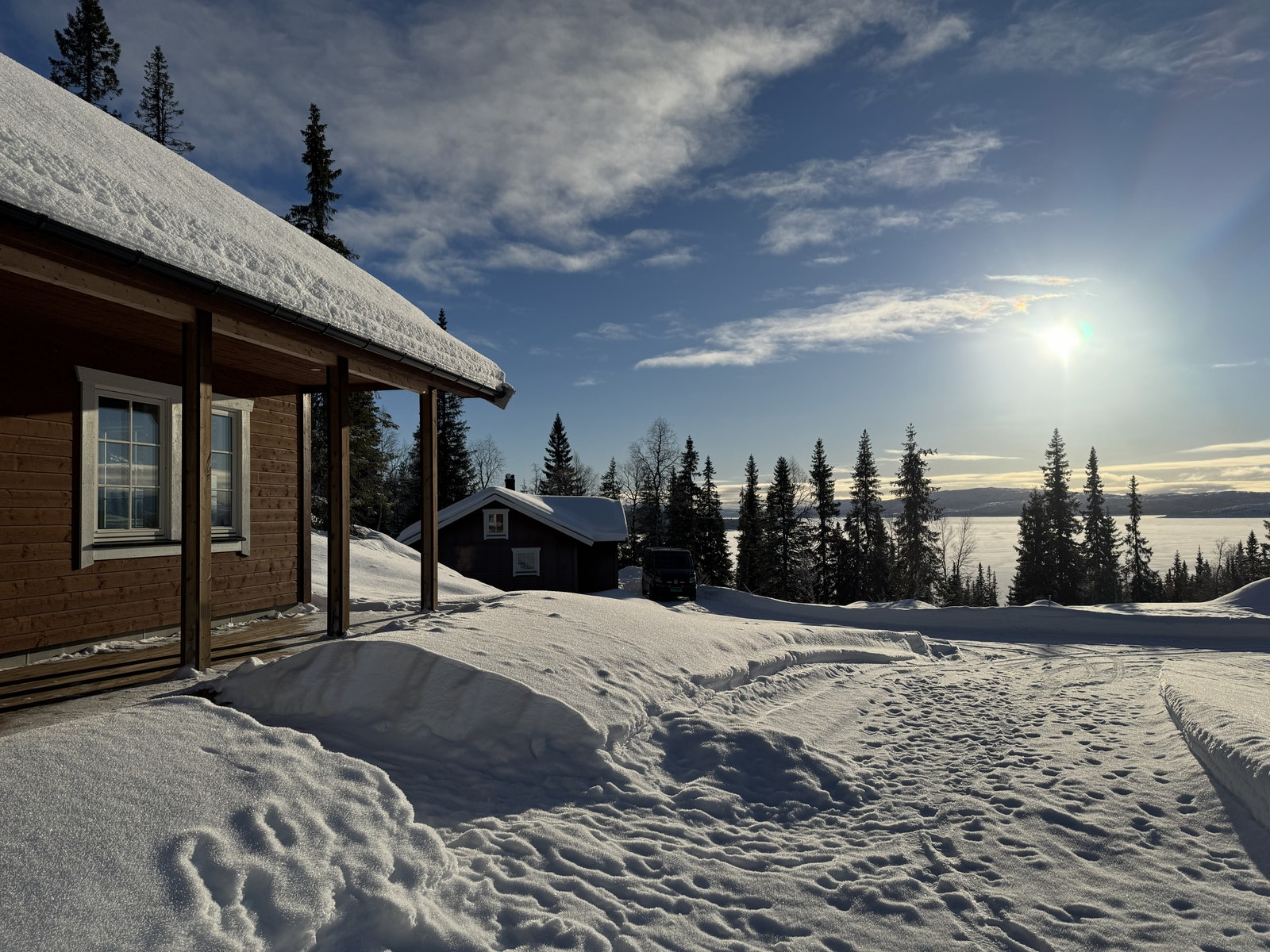 Utsikt fra hytta Galleribilde