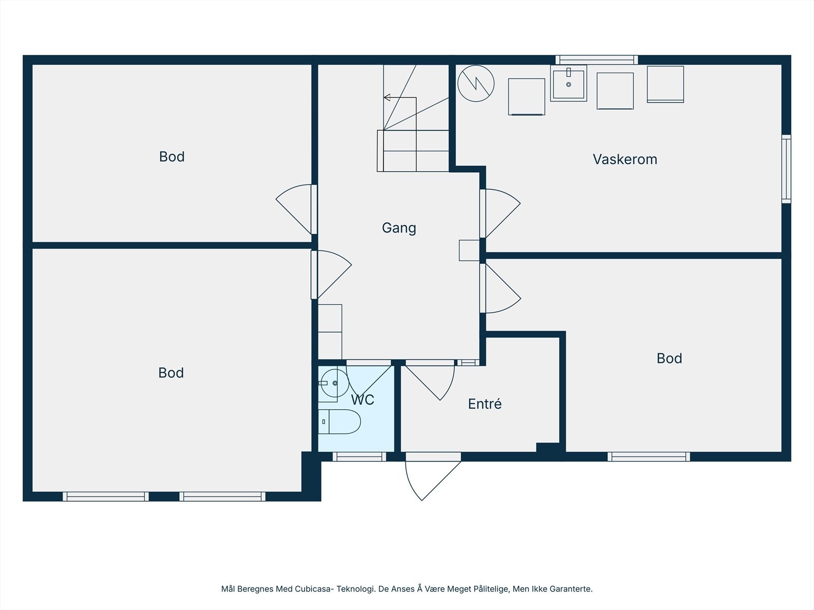 Plantegning underetasje. Galleribilde