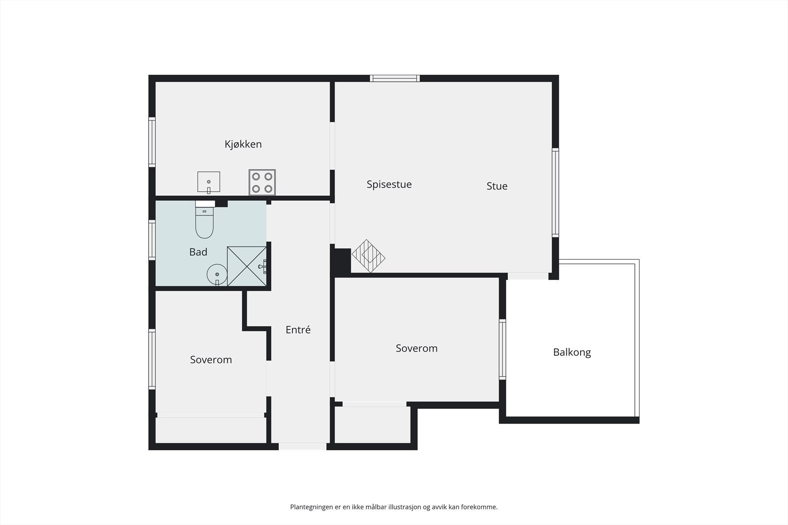 Plantegning Galleribilde