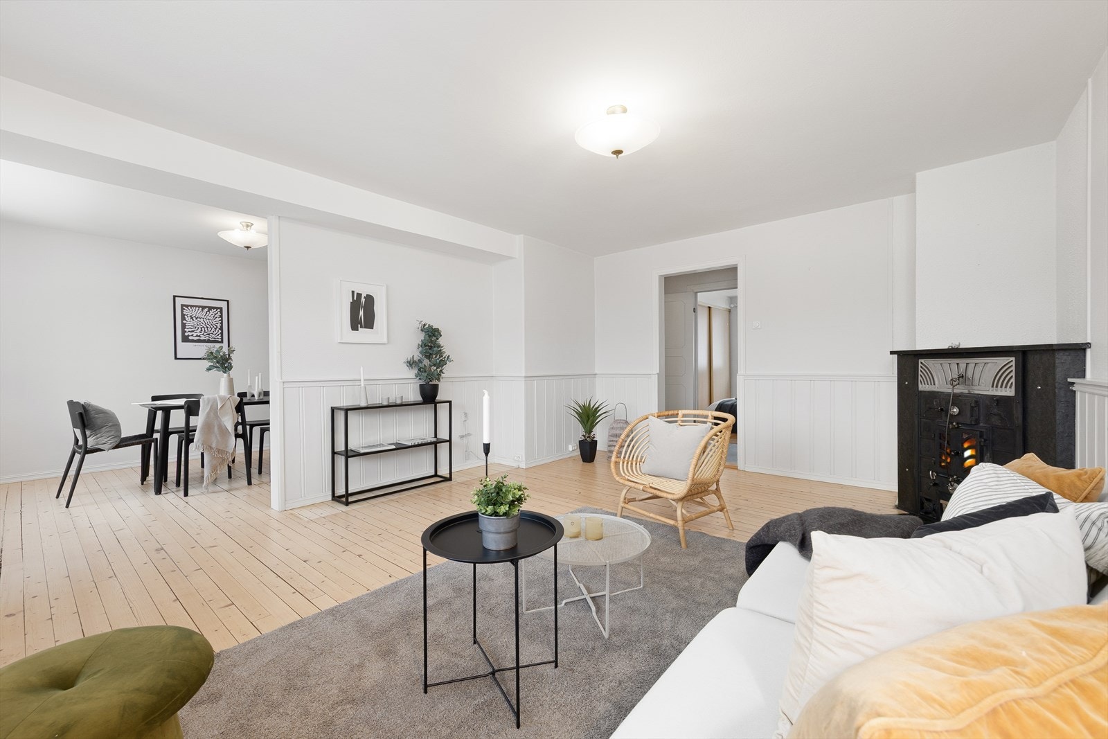 Vedovnen bidrar til å varme opp både rom og stemning. Galleribilde