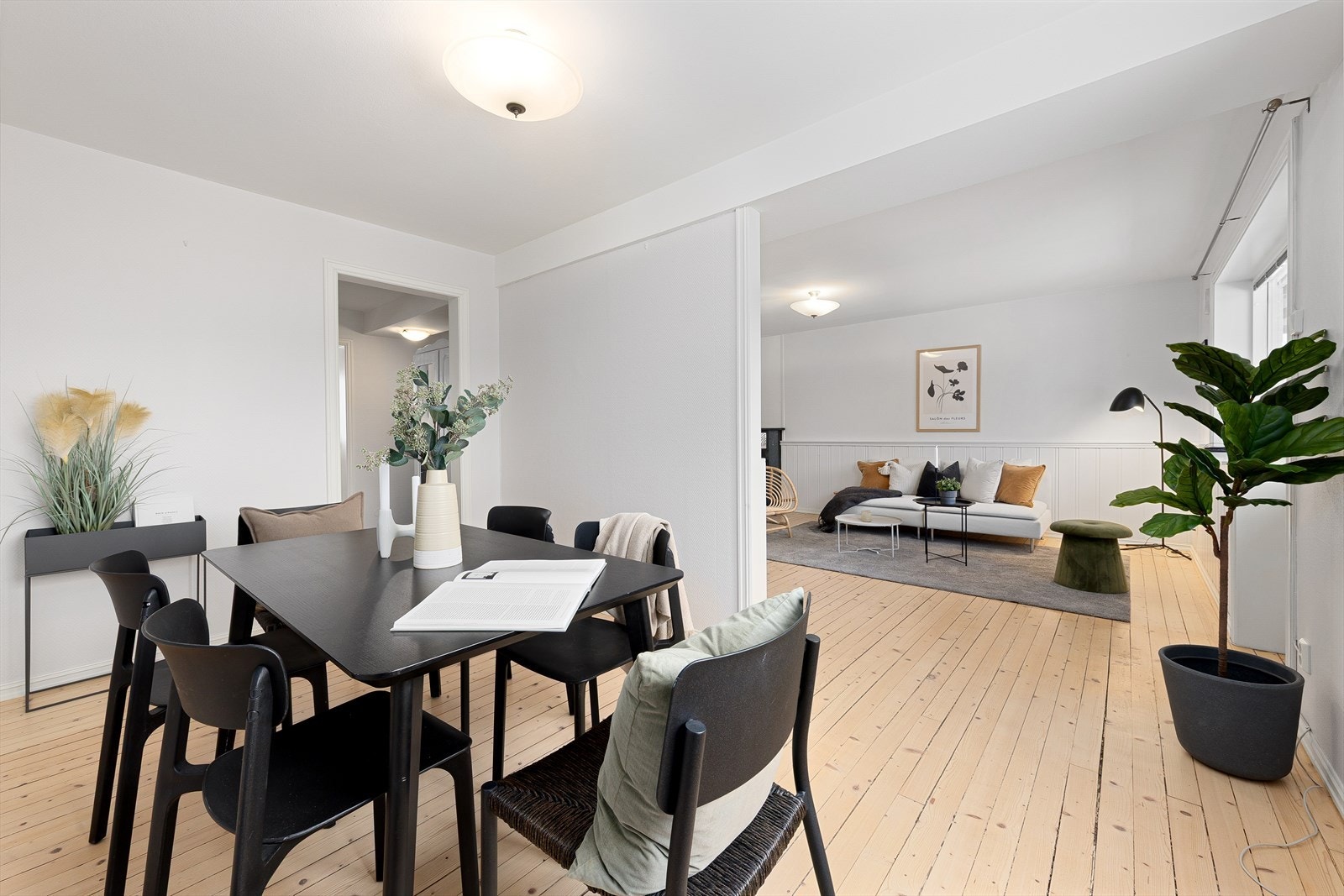 Spisestuen kan med enkle grep tilbakeføres til soverom. Galleribilde