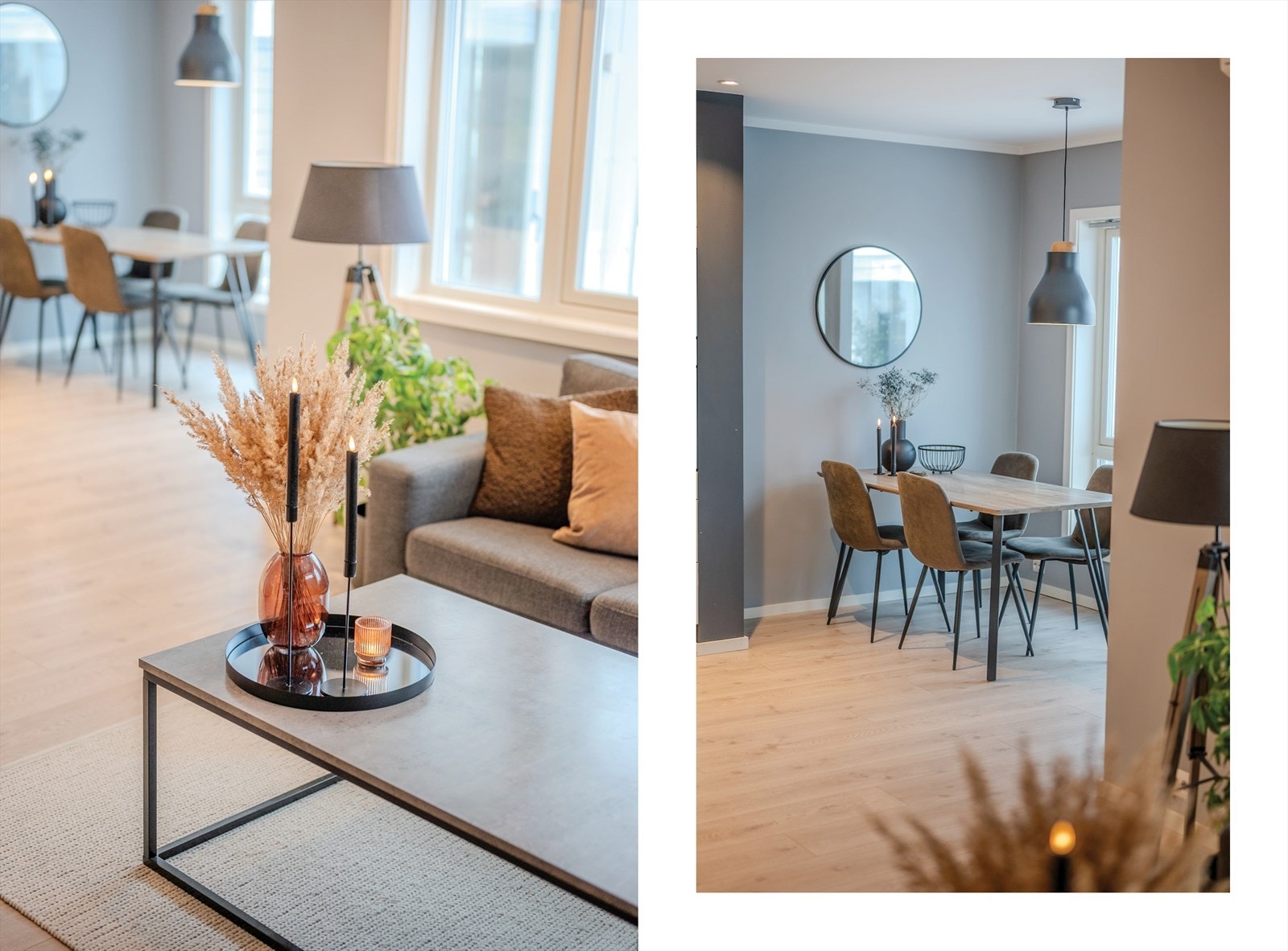 Naturlig plass for sittegruppe og spisestue Galleribilde