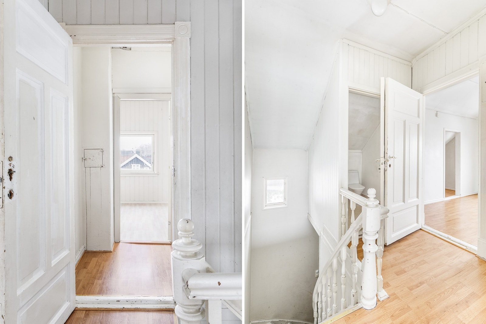 Leiligheten har egen entré i første etasje. Galleribilde