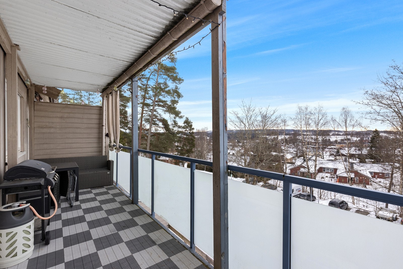 Overbygget terrasse gir mulighet for bruk året rundt. Galleribilde