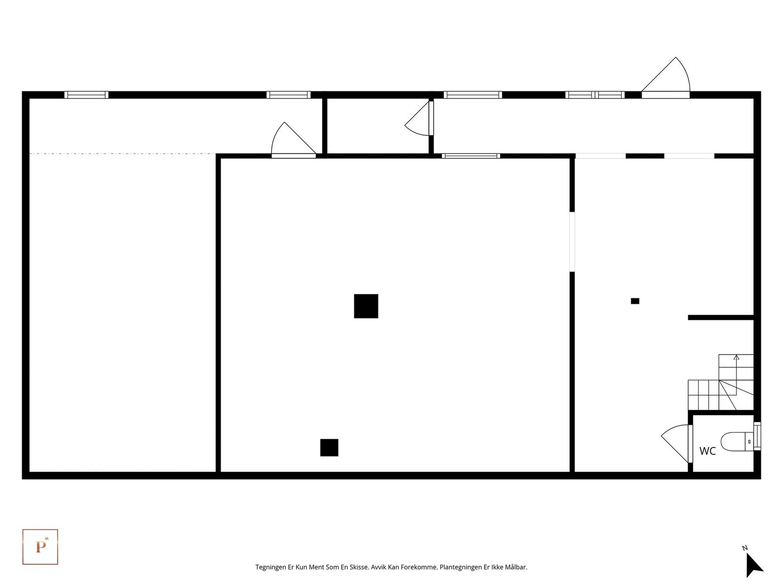 Plantegning kjeller Galleribilde