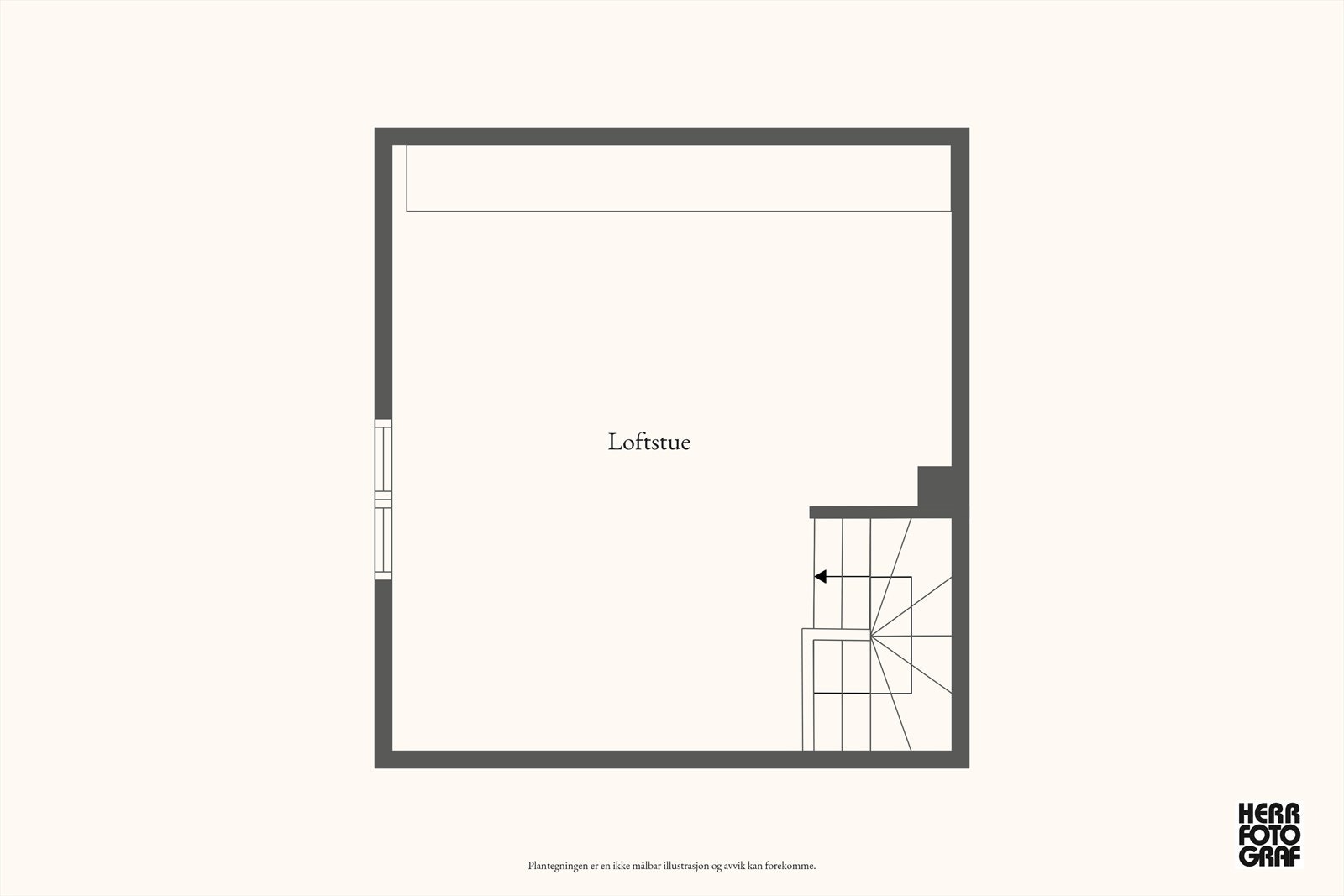 Plantegning av loftetasje Galleribilde