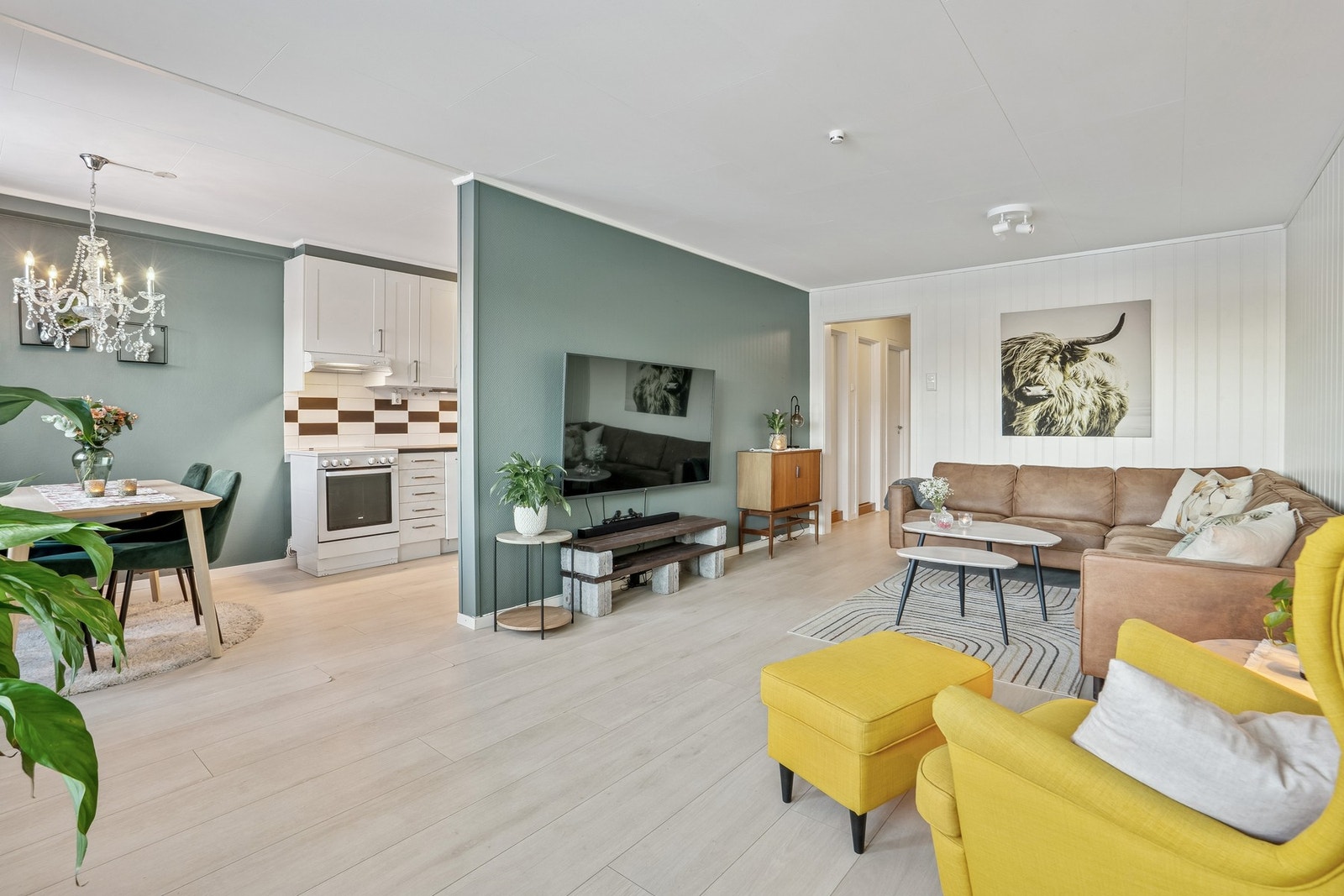 Stilren og koselig leilighet. Galleribilde