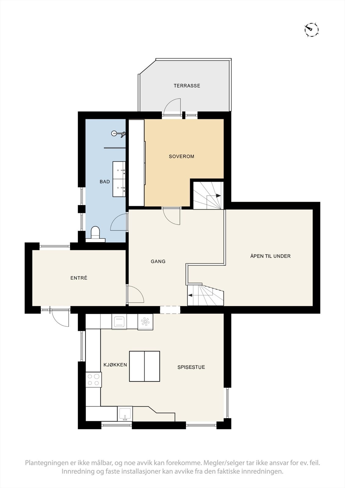Planløsning - Hovedetasje - Andre del: Galleribilde