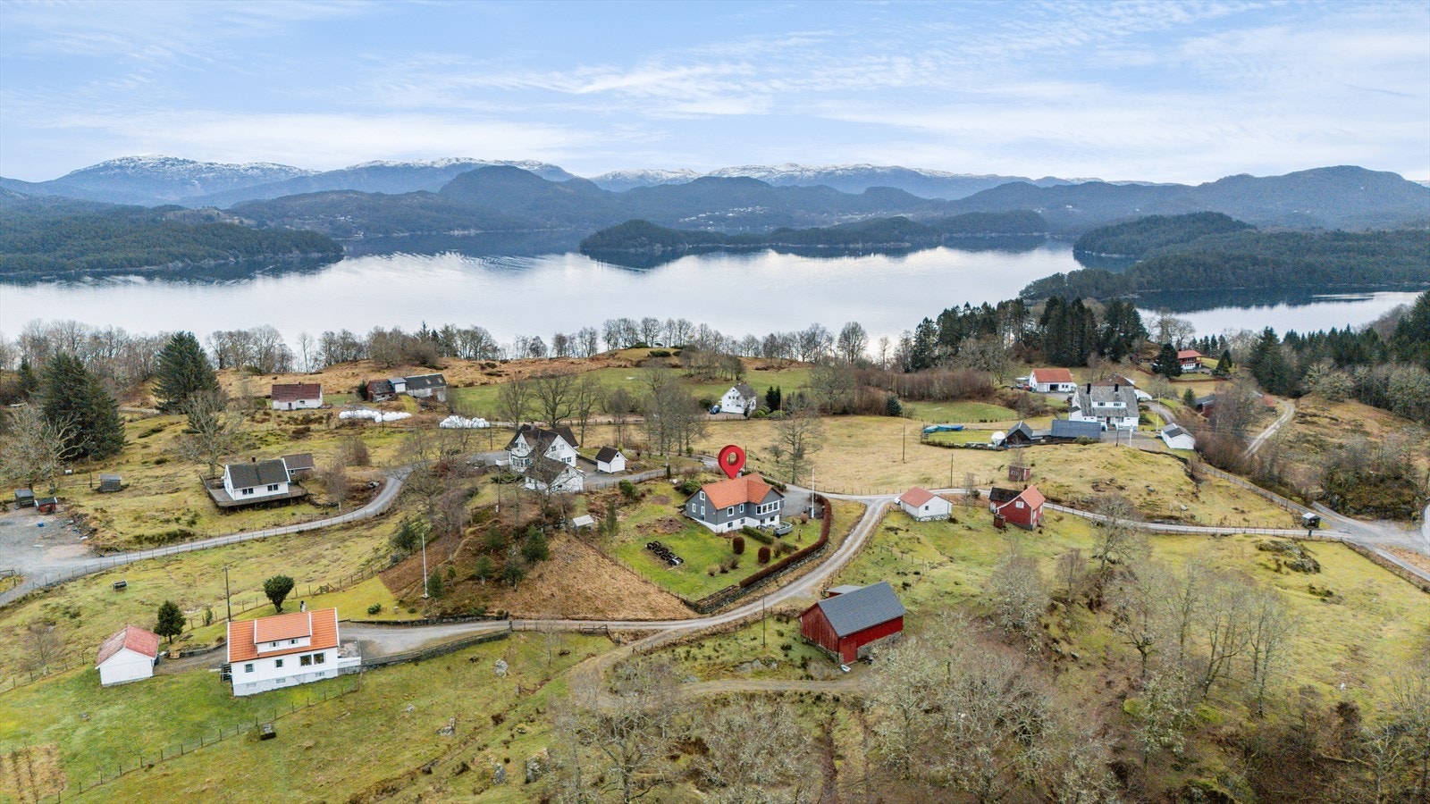 Fin landlig beliggenhet Galleribilde