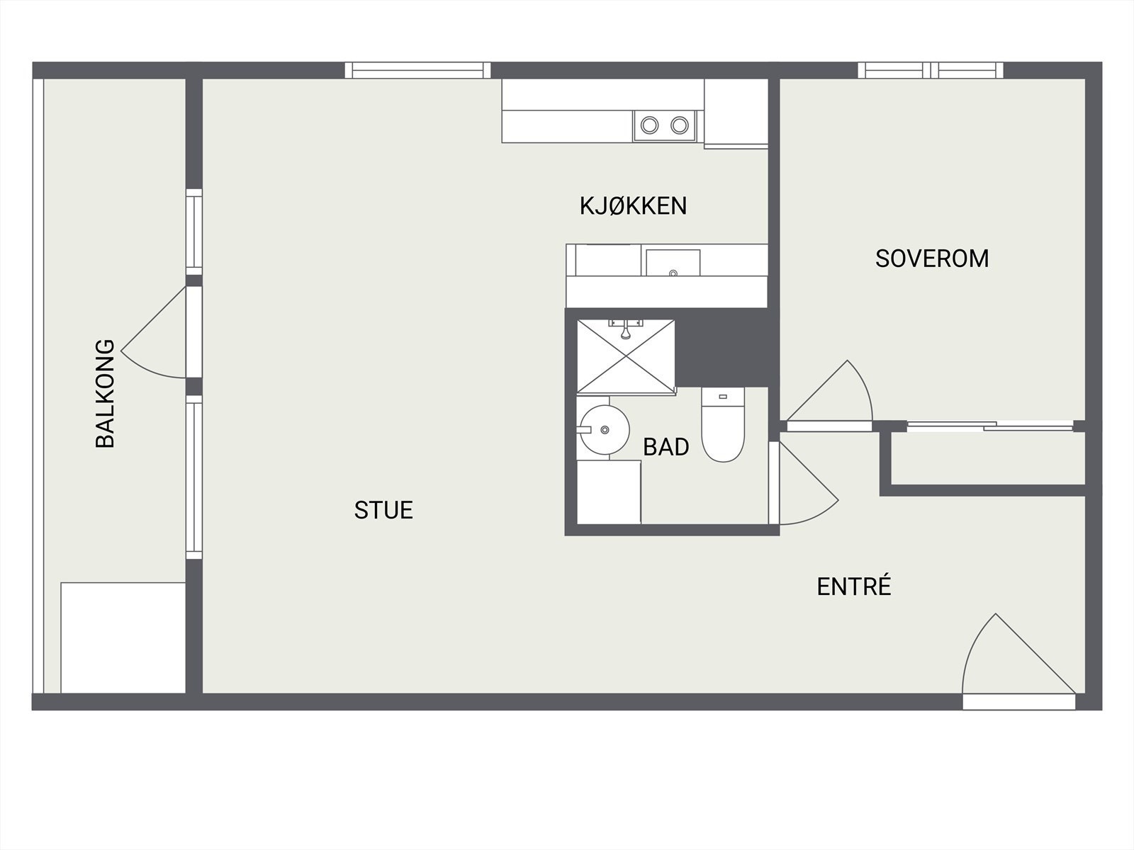 Funksjonell planløsning Galleribilde