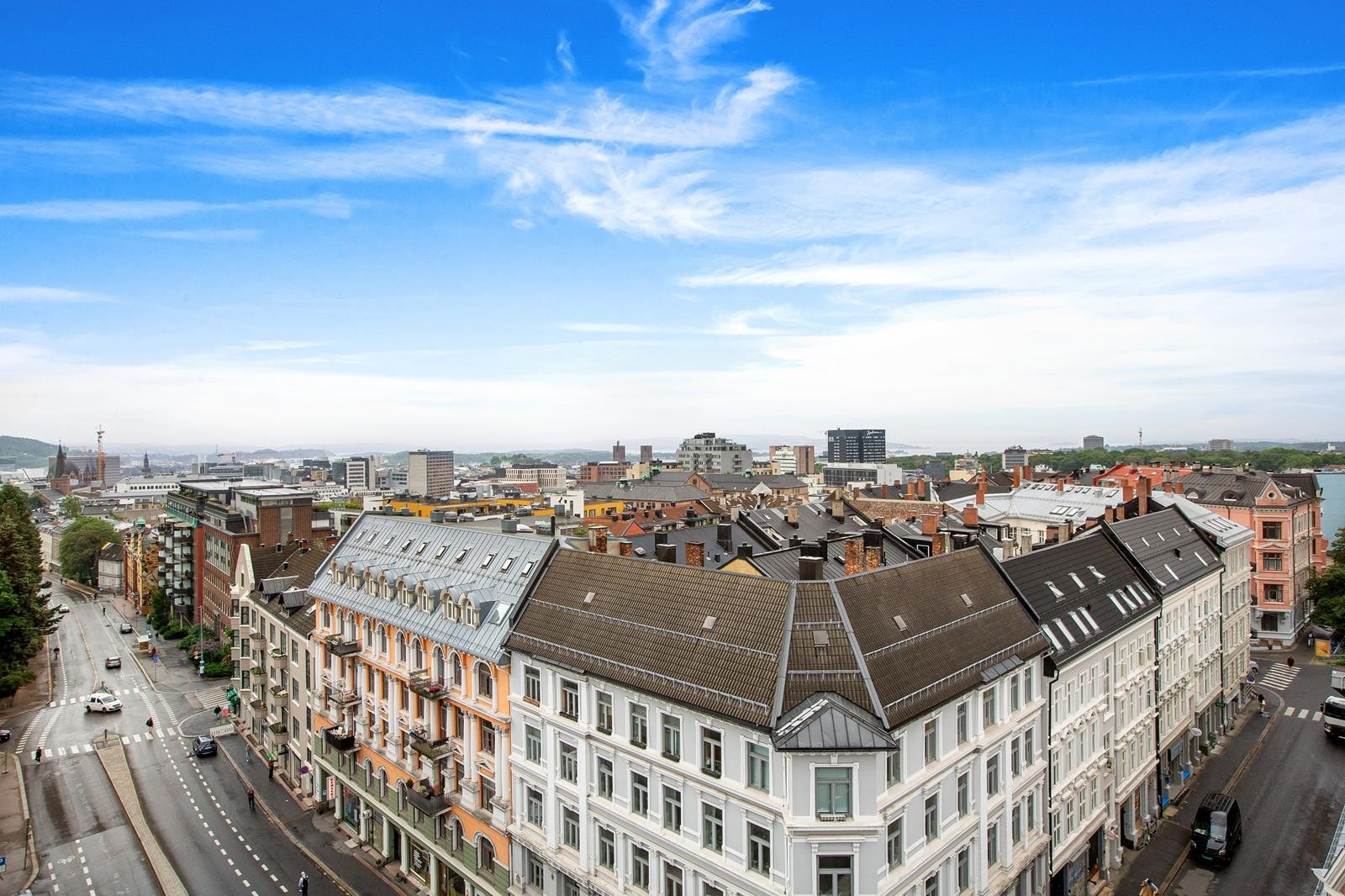 Utsikt fra takterrassen. Galleribilde