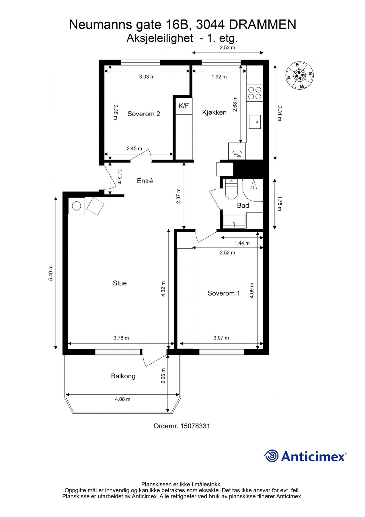 Plantegning. Galleribilde