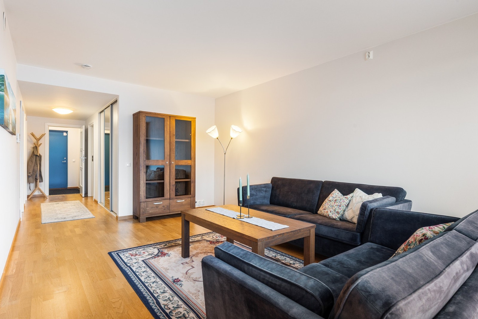 Fin planløsning som gjør leiligheten enkel å innrede Galleribilde