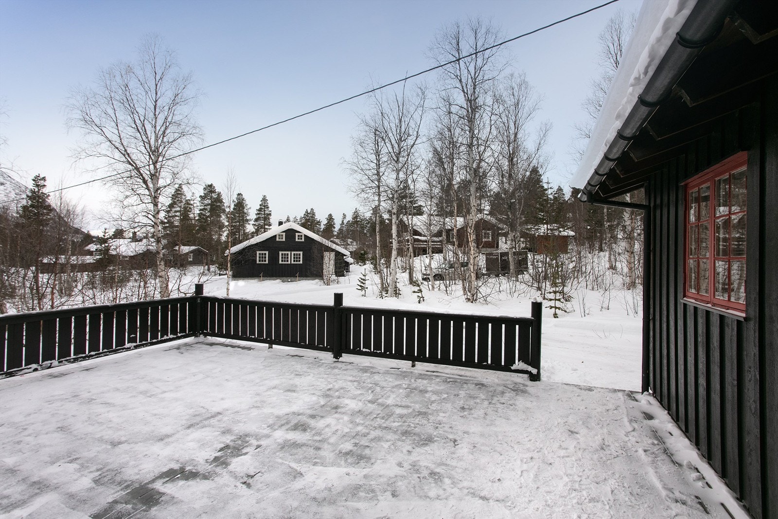 Stor og romslig terrasse på 56 kvm Galleribilde