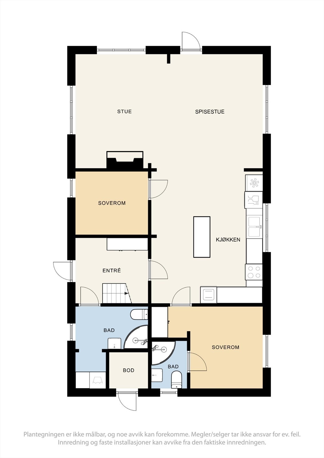 Plantegning hovedetasje Galleribilde