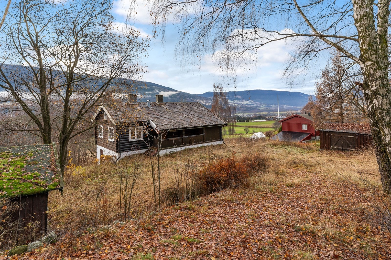 Tomten er omkranset av natur og ligger usjenert til. Galleribilde