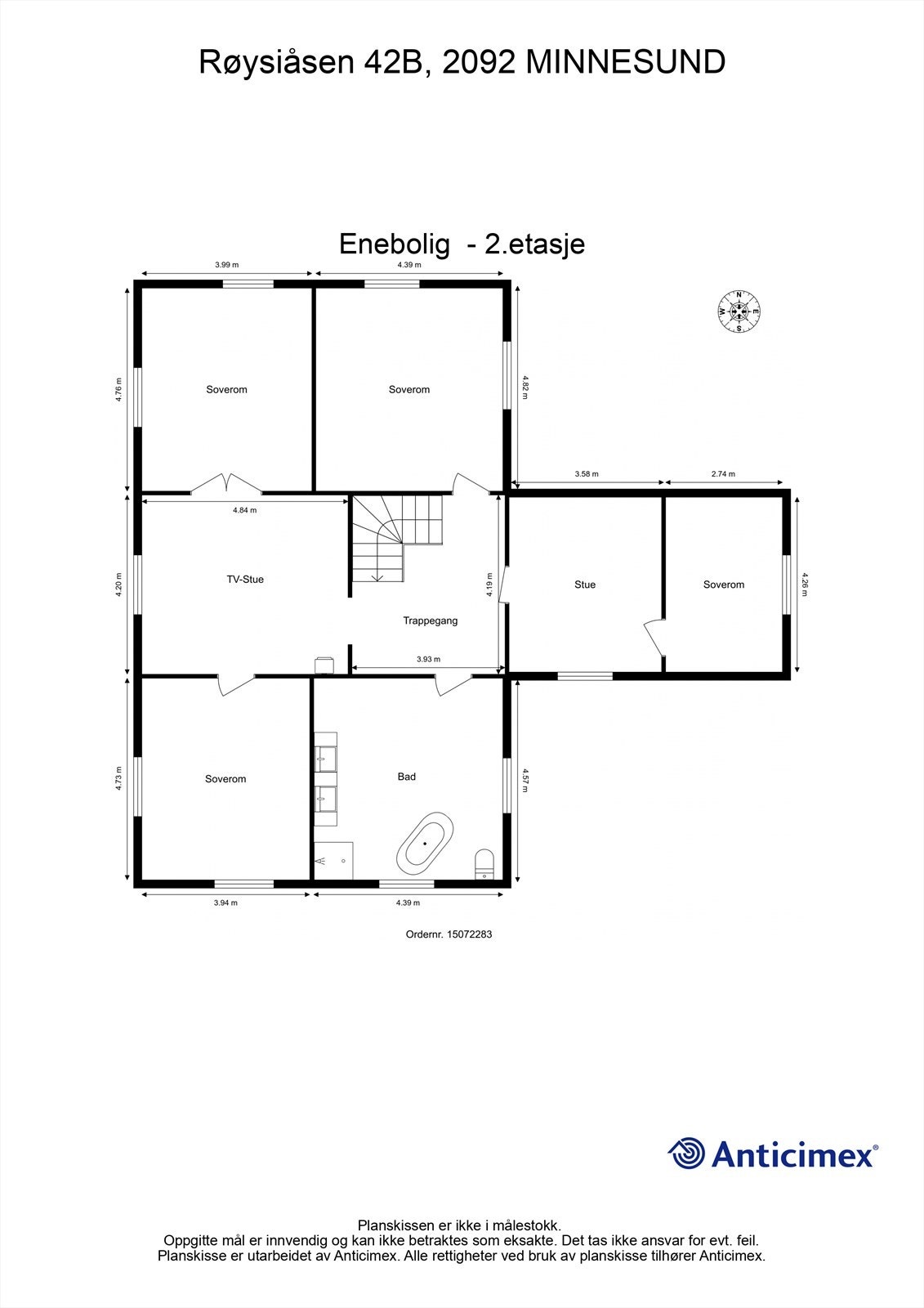 Plantegning 2.etasje Galleribilde