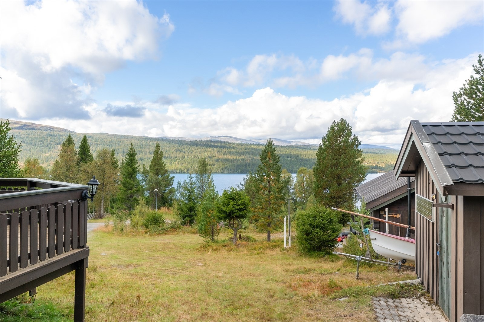 Flott utsikt om sommeren Galleribilde