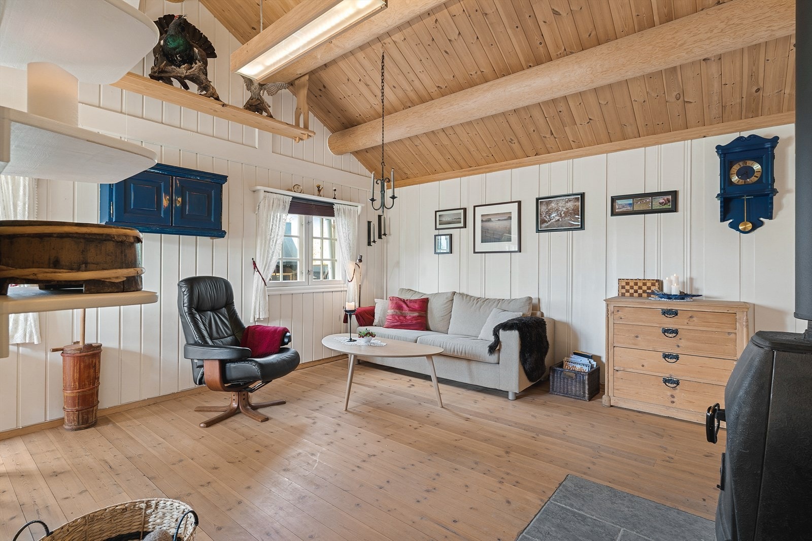 Skråhimling gir god takhøyde og god romfølelse. Galleribilde