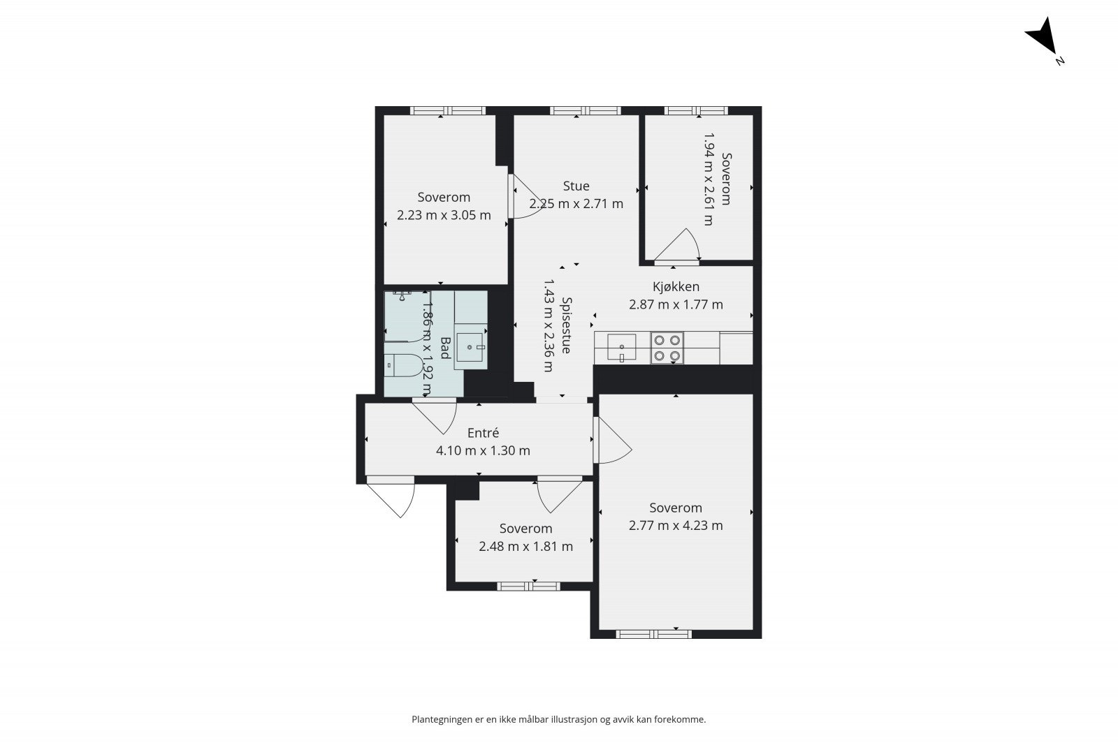 Plantegning Galleribilde