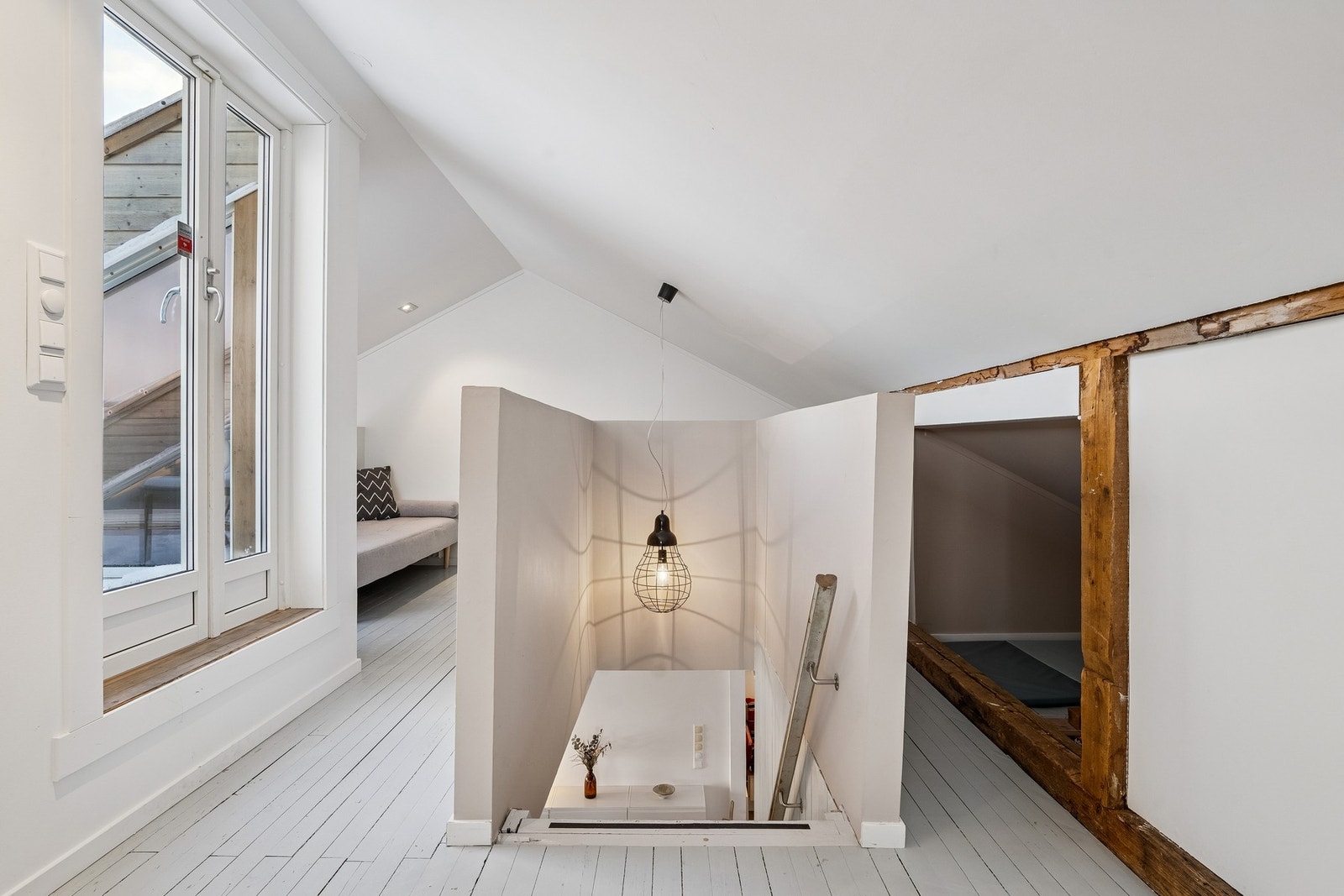 Loftet gir ekstra areal og fleksible bruksmuligheter. Galleribilde